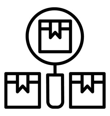 Parsel izleme vektör simgesi