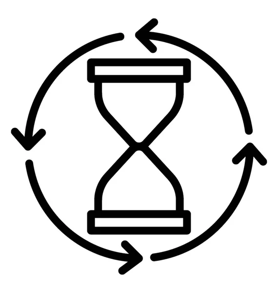 Обработка векторного значка времени — стоковый вектор