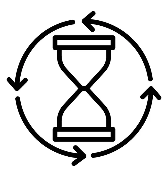 Processing Time Vector Icon — Stock Vector