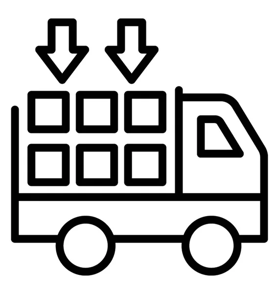Delivery Van Vector Icon — Stock Vector