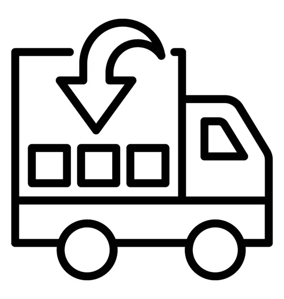 Delivery Van Vector Icon — Stock Vector