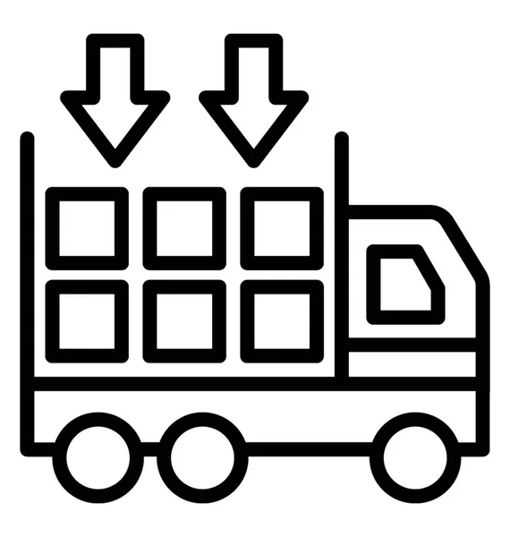 Logistics Consolidation Vector Icon — Stock Vector