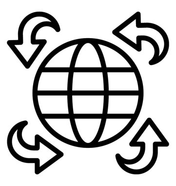 genel lojistik vektör simgesi