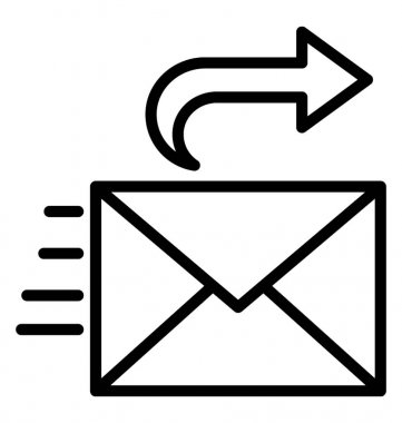 Posta teslim vektör simgesi