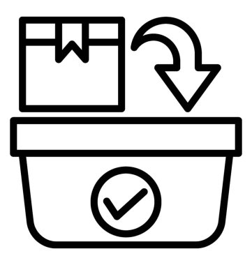 Teslim konumu vektör simge ekle