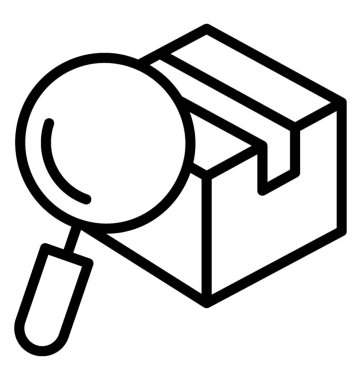 Parsel izleme vektör simgesi