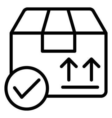 Sipariş teslimat vektör simgesi