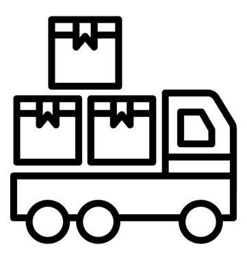 Lojistik vektör simgesi