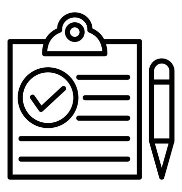 Doğrulama vektör simgesi