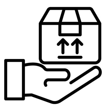 Lojistik hizmet vektör simgesi