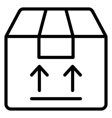 Dağıtım paket vektör simgesi