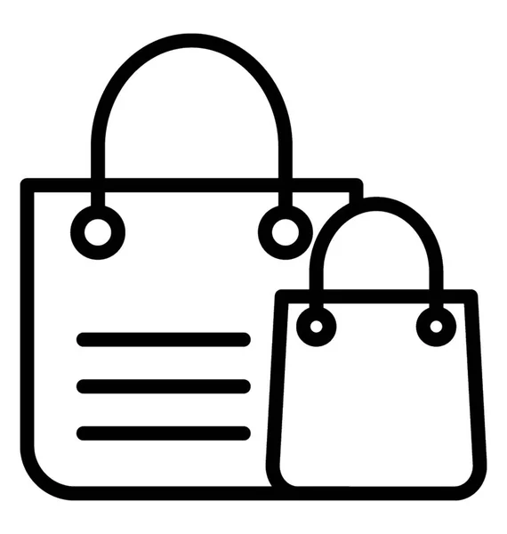Einkaufstüten-Vektor-Symbol — Stockvektor