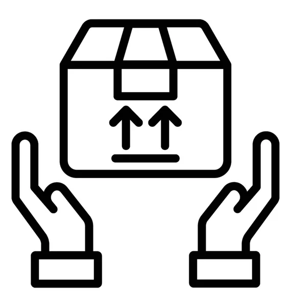 Logistic Security Vector Icon — Stock Vector