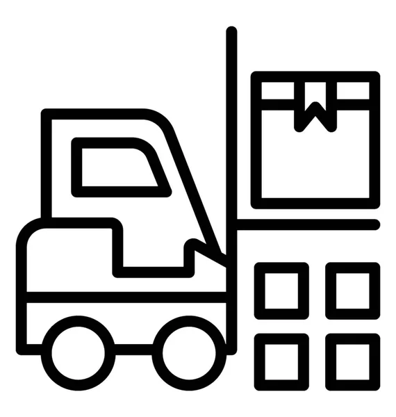 Stivuitor camion vector pictogramă — Vector de stoc