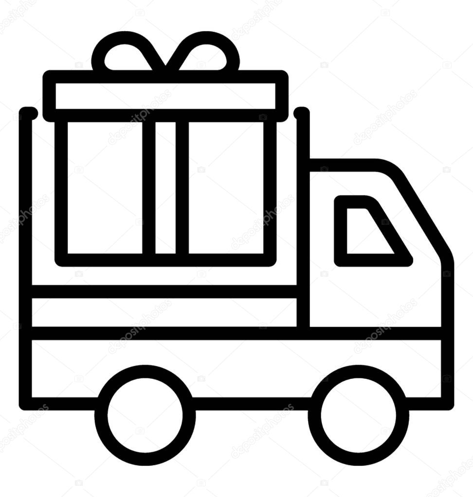 Gift Delivery Vector Icon