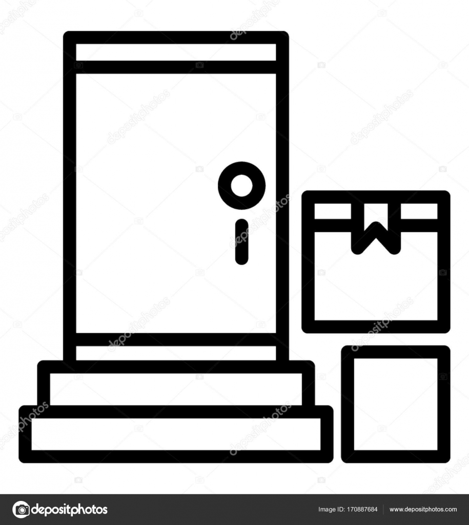 Icon Door To Door Delivery Door To Door Delivery Vector Icon Stock Vector C Vectorsmarket