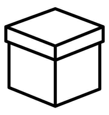 Kutusu vektör simgesi