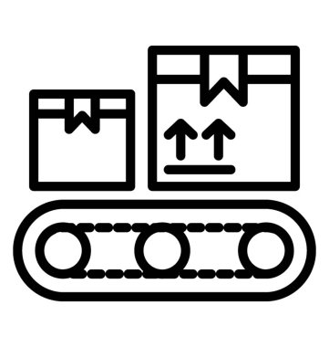 Konveyör bant vektör simgesi