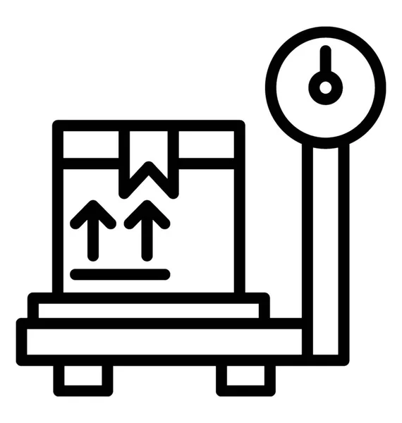 Gewicht Vector Icon — Stockvector