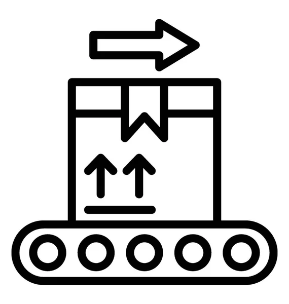 Conveyor Belt Vector Icon — Stockvector
