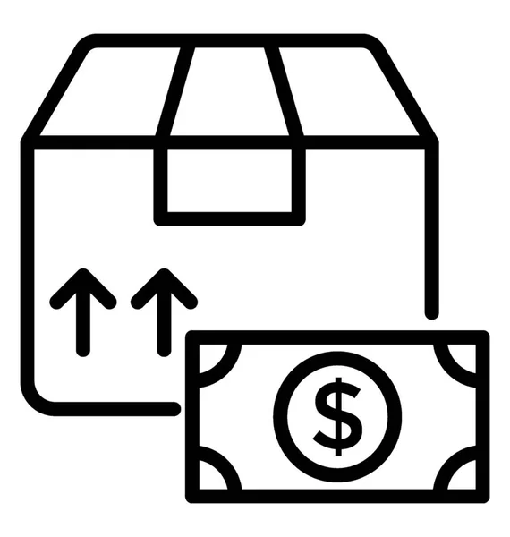 Custo de transporte Vector Icon — Vetor de Stock