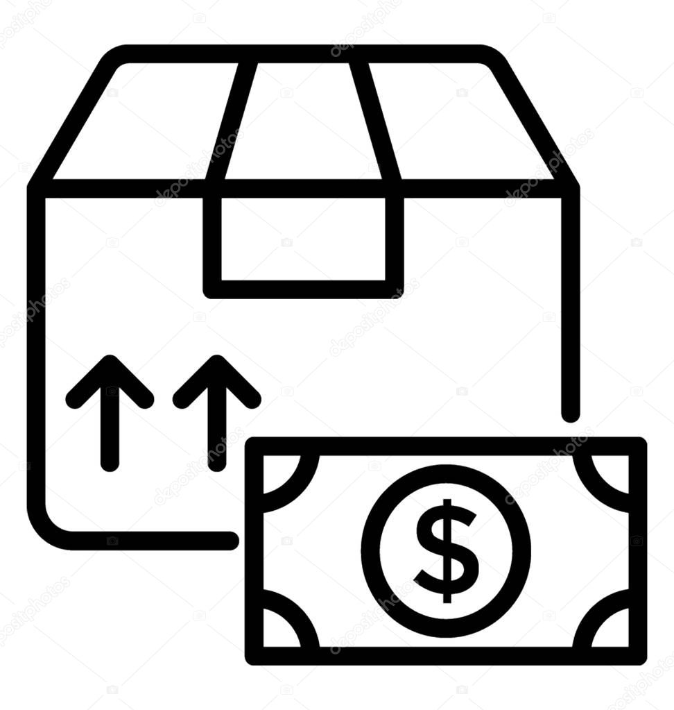 Shipping Cost Vector Icon