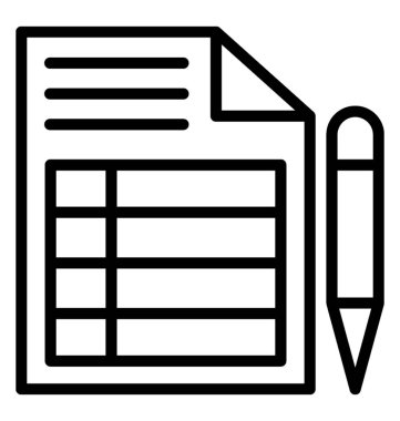 Fatura vektör simgesi