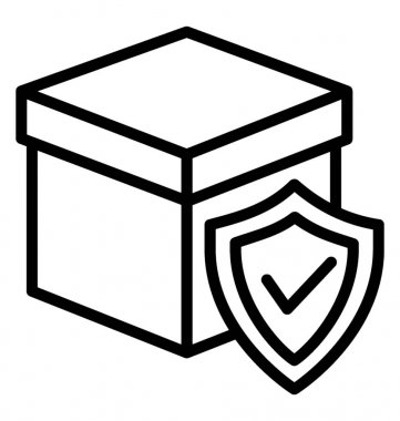 Transit sigorta vektör simgesi