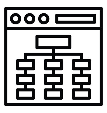 İş akışı vektör simgesi