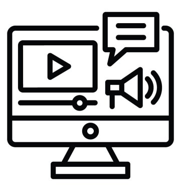 İçerik üretimi vektör simgesi