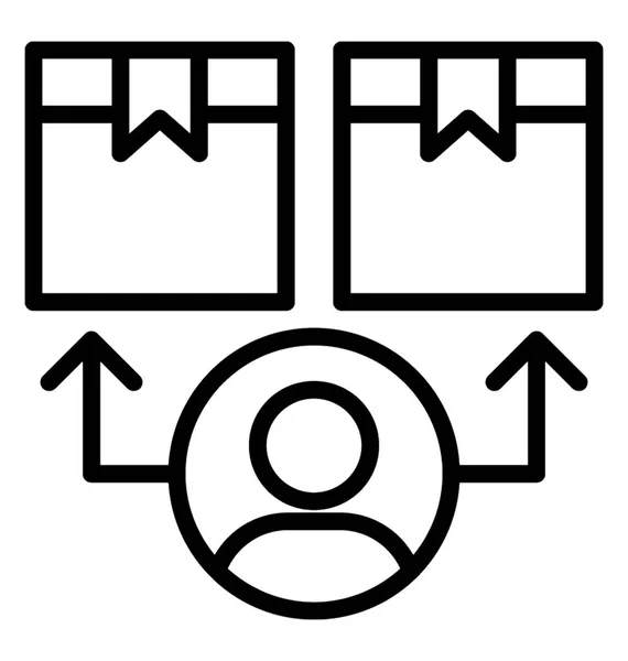 Icono vectorial de distribución — Archivo Imágenes Vectoriales