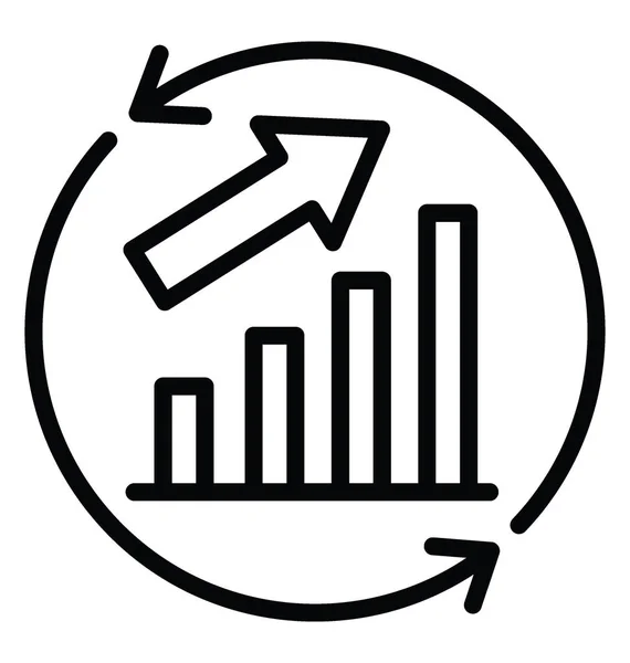 Icona vettoriale del ciclo di miglioramento continuo — Vettoriale Stock