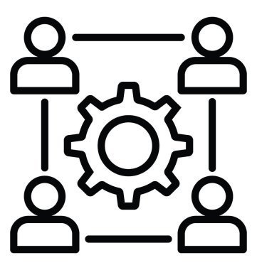 Ekip çalışması vektör simgesi