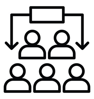 Takım oluşturma vektör simgesi