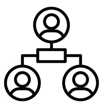 Takım hiyerarşisi vektör simgesi