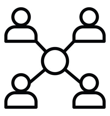 İşbirliği vektör simgesi