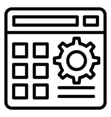 Blog yönetimi vektör simgesi