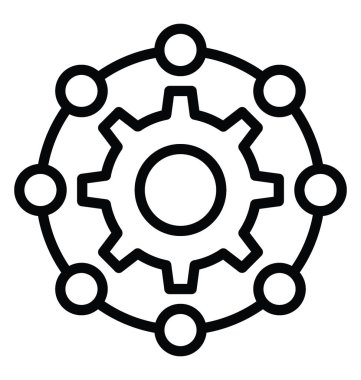 Sistem entegrasyon vektör simgesi