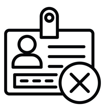 Devamsızlık vektör simgesi