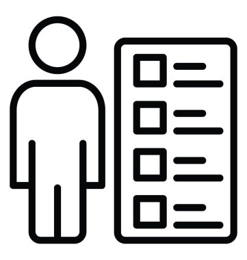 Çalışan becerileri vektör simgesi