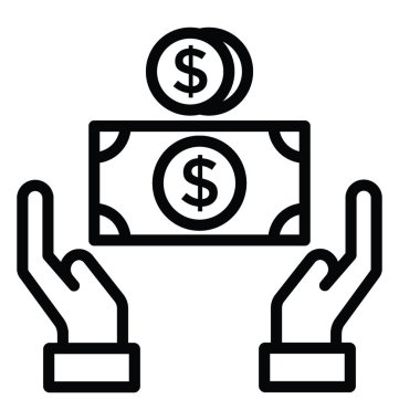 Risk sermayesi vektör simgesi