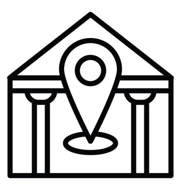 Yerel işletme vektör simgesi