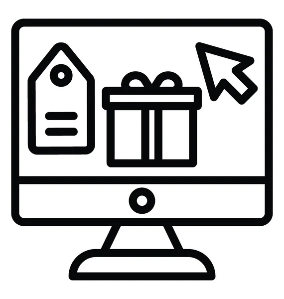 Productwebsite Vector Icon — Stockvector