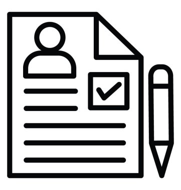 Başvuru vektör simgesi