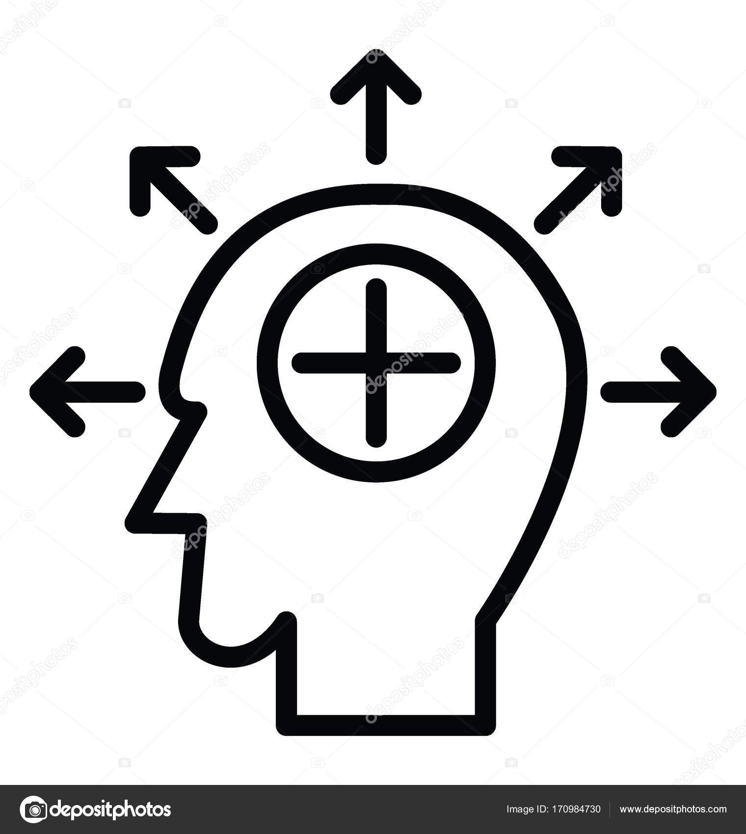 Positive Mind Vector Icon Vector Image By C Vectorsmarket Vector Stock