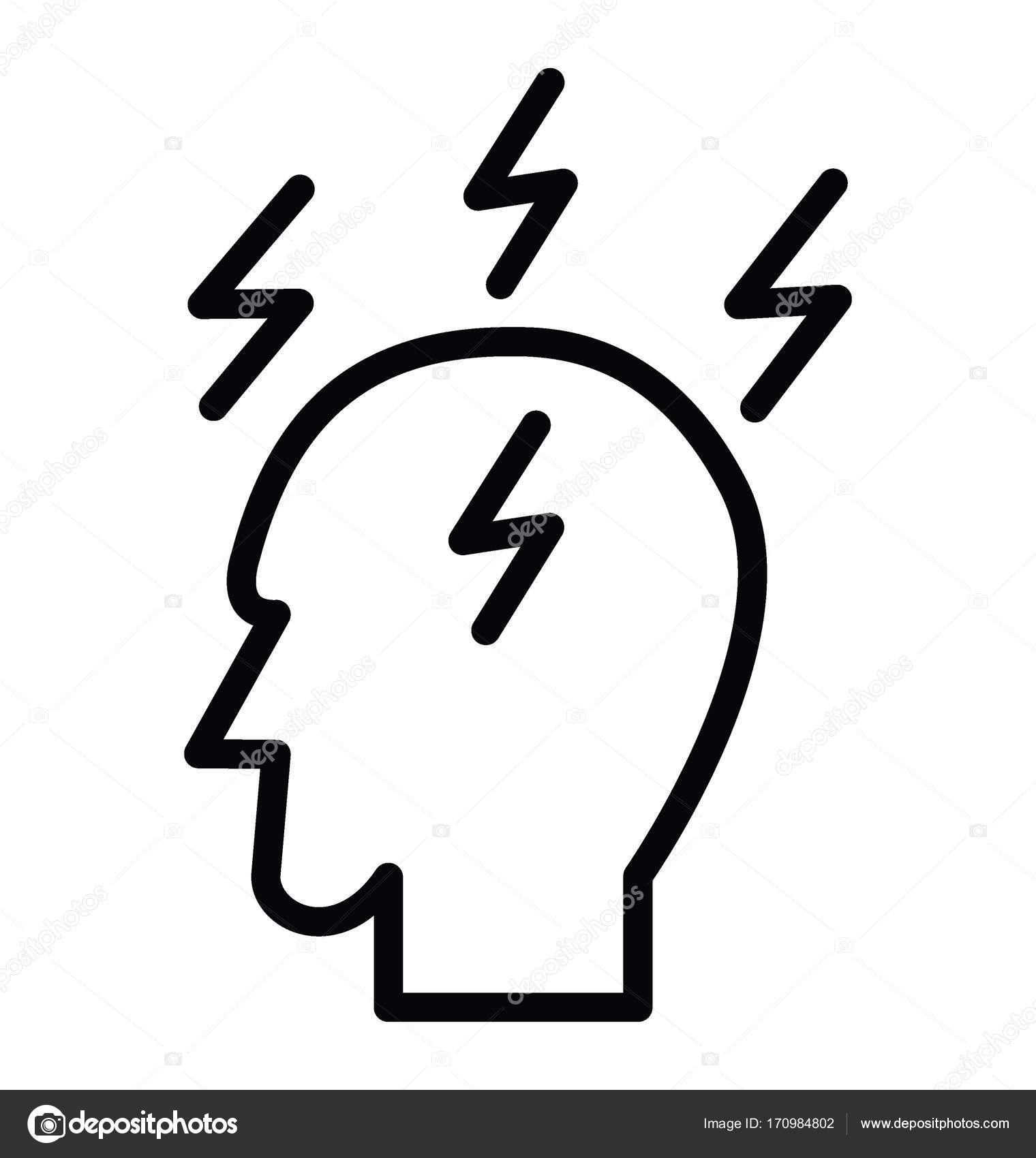 Vector: stress icons | Work Stress Vector Icon — Stock Vector