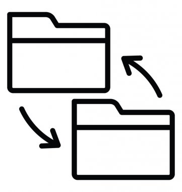 Paylaşım bilgi vektör simgesi