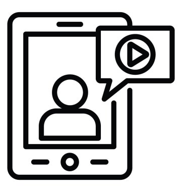 video arama vektör simgesi