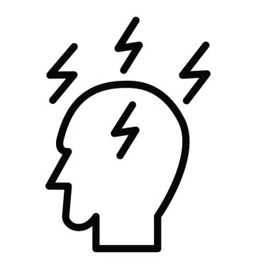 İş stresi vektör simgesi