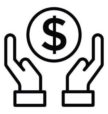 Tasarruf vektör simgesi